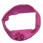 Kinder Haarband met Glitter Bloem Roze