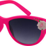 Kool-KidZ Kinder Zonnebril met Roosjes Fuchsia