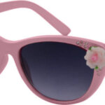 Kool-KidZ Kinder Zonnebril met Roosjes Roze