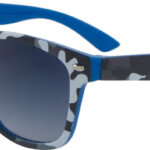 Kool-KidZ Wayfarer Kinder Zonnebril Camo Blauw