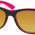 Kool-KidZ Wayfarer Kinder Zonnebril Zwart/Roze
