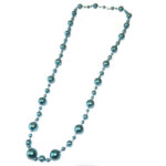 Lange Parel Ketting Petrol