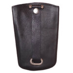 Leather Design Klok Sleuteletui Zwart