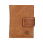 Leather Design Ritsportemonnee RFID Hunter Bruin