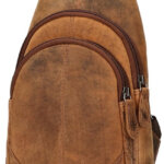 Leather Design Rugzak / Slingbag Hunter Bruin