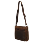 Leather Design Schoudertas Bruin - Echt Leer