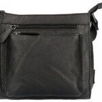 Leather Design Vierkante Schoudertas Nappa Zwart