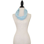 Licht Blauwe Tricot Colsjaal