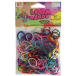 Loom Zakje met 300 Multi Kleuren Elastiekjes en 11 S-Clips