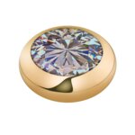 Melano Vivid Basic CZ Steentje AB Goud | 7 mm