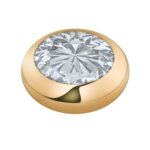 Melano Vivid Basic CZ Steentje Crystal Goud | 7 mm