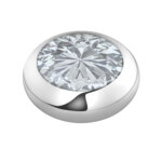 Melano Vivid Basic CZ Steentje Crystal Zilver | 7 mm