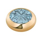 Melano Vivid Basic CZ Steentje Jeans Goud | 7 mm