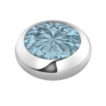 Melano Vivid Basic CZ Steentje Jeans Zilver | 7 mm