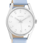 OOZOO Timepieces Horloge Blauw/Zilver | C10815