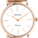 OOZOO Timepieces Horloge Rosé Goud/Wit | C20233