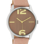 OOZOO Timepieces Horloge Soft Pink Croco | C10376