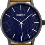 OOZOO Timepieces Horloge Zand/Blauw | C9442