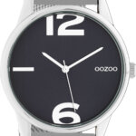 OOZOO Timepieces Horloge Zilver/Evening Blue | C10866