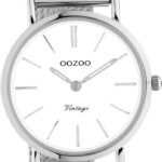 OOZOO Timepieces Horloge Zilver/Wit | C20230