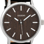 OOZOO Timepieces Horloge Zwart/Nut | C9259