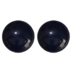Oorclips Rond Donker Blauw