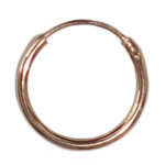 Oorring Hoops Echt Roségoud op Zilver 12mm