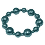 Parel Armband Donker Turquoise