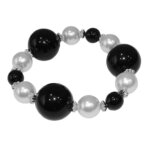 Parel Armband Zwart/Wit
