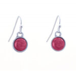Qoss Hang Oorbellen Marie Kort Rood