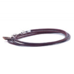 Qoss Leren Ketting Noa Bruin 100 cm