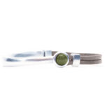 Qoss Taupe Armband Eva Mosgroene Bol - Maat L