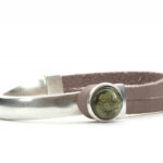 Qoss Taupe Armband Gwen Mosgroene Bol - Maat M