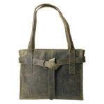 Revival by Leather Design Handtas Hunter Groen