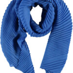 Sarlini Langwerpige Plisse Sjaal Kobalt