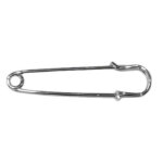 Veiligheidsspeld / Ponchospeld Zilver