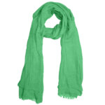 Zachte Langwerpige Sjaal Aqua Blauw