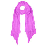 Zachte Langwerpige Sjaal Fuchsia