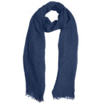 Zachte Langwerpige Sjaal Konings Blauw