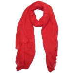 Zachte Langwerpige Sjaal Rood