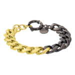 iXXXi Armband Schakels Brussels Zwart/Goud