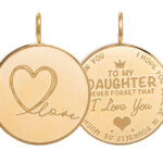 iXXXi Charm Pendant Daughter Love Big Goud