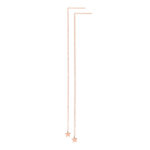 iXXXi Doortrek Oorbellen Chain Star Rosé