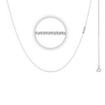 iXXXi Ketting met Logo 1 mm Zilver 50 cm