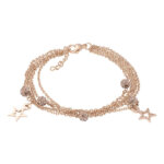 iXXXi Schakel Armband Chain Ball Star Rosé
