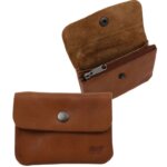 Bear Design Etui Portemonnee Pietje Cognac