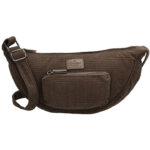 Charm London Corduroy Moonbag Schoudertas Valley Donker Bruin