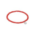 Biba Kralen Armband Rood | 4 mm