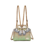 Hi-di-hi Rugzak/Schoudertas Madame Butterfly Wit/Geel