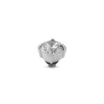 Melano Twisted Glint Steentje Crystal | Zilver
